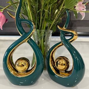 Modern Ceramic Home  Or Office Decoration : Abstract Art : Adorno Moderno